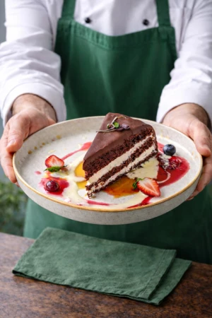 Шоколадный торт Захер