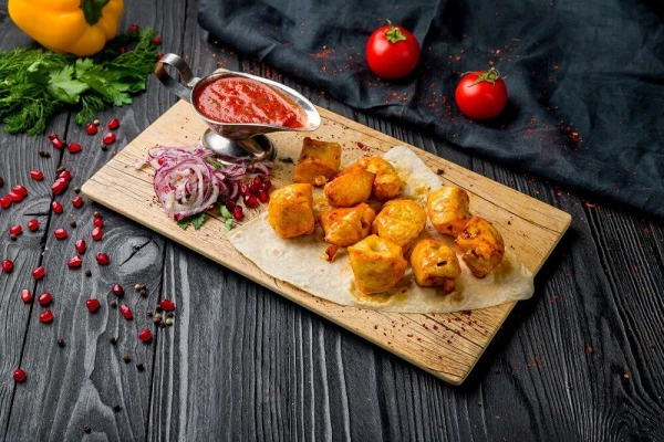 Куриное бедро (филе) на углях