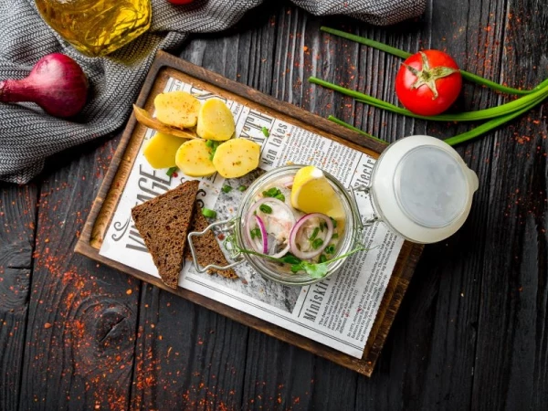 Селедка с картошкой