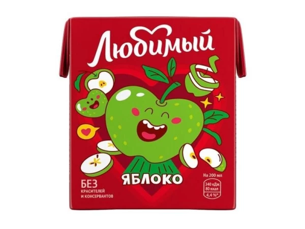 Сок Любимый Яблоко