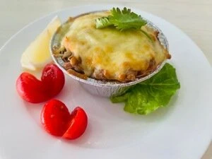 Жюльен с крабом и грибами