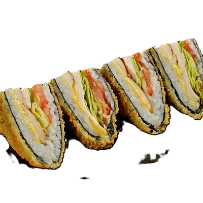 Онигири с жаренной курочкой 