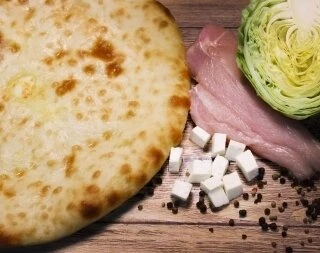 Осетинский пирог с капустой и курицей