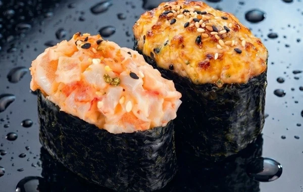 Запечённые суши Креветка 
