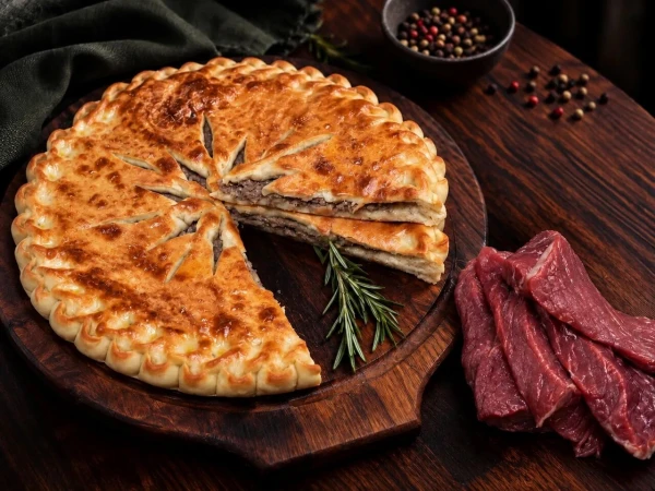 Осетинский пирог с мясом без лука и чеснока