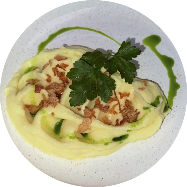 Картофельное пюре  с хрустящим луком