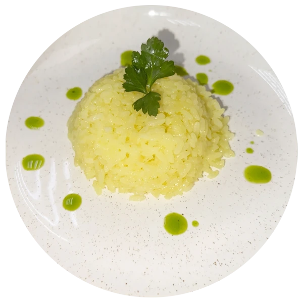Рис отварной с куркумой