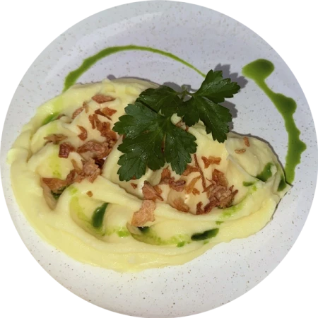 Картофельное пюре  с хрустящим луком