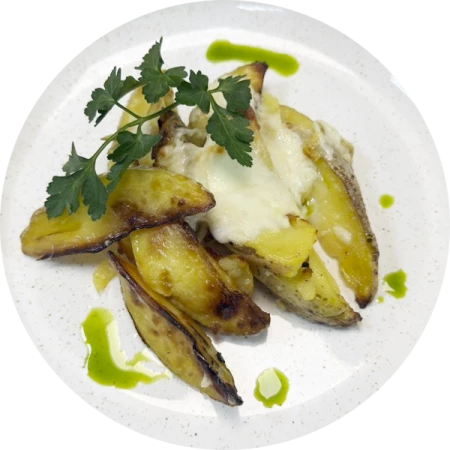 Картофель с запеченным сыром