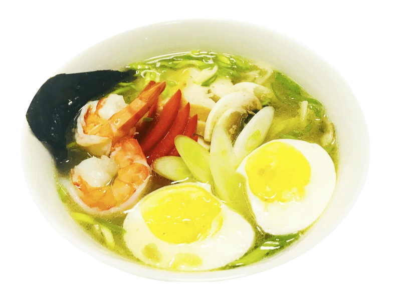 Рамэн с курицей и креветками