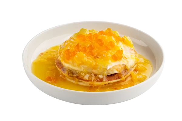 Панкейки с апельсиновым конфитюром и сливочным кремом