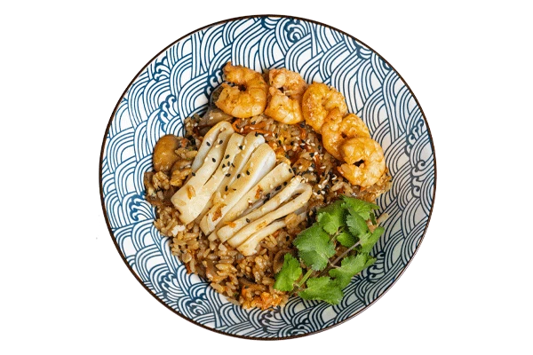 Рис с креветкой и кальмаром