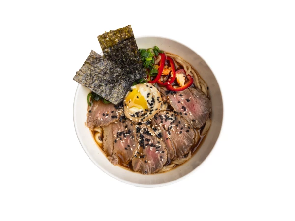 Рамэн с ростбифом
