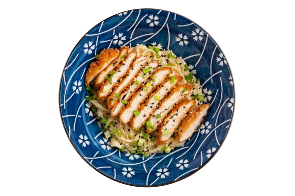 Лапша сырная с кацудоном