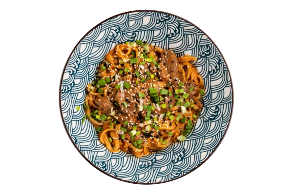 Лапша с говядиной том ям