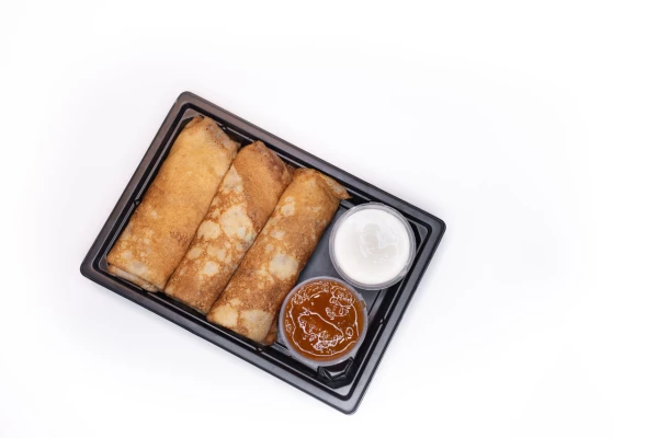 Набор блинов с вареньем и сметаной 3  шт