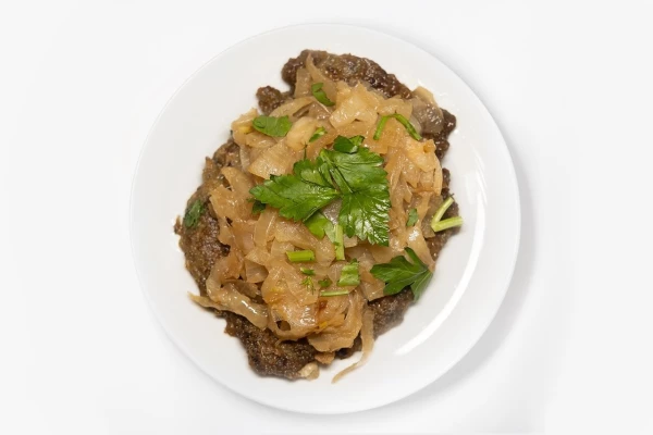 Печень говяжья жареная 