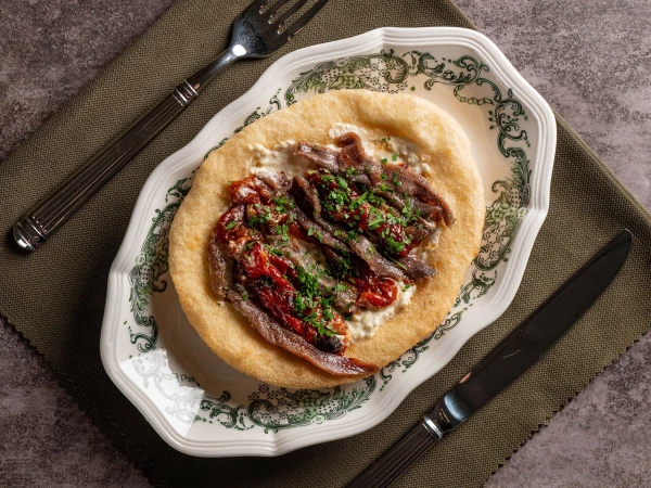 Фритта с анчоусами и перцем 