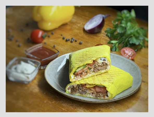 Шаурма со свининой BBQ