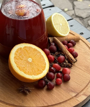 Клюквенный чай 