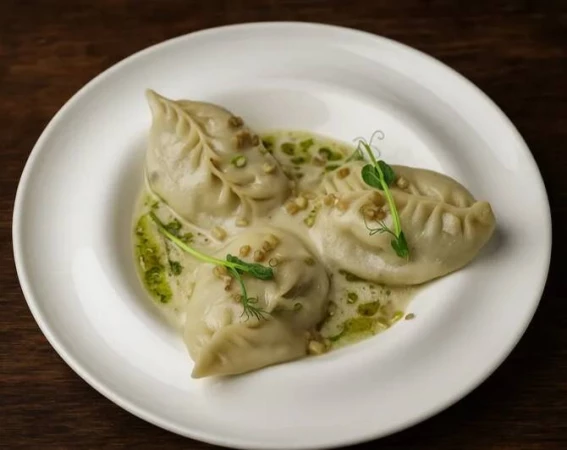 Манты с картофелем и грибами