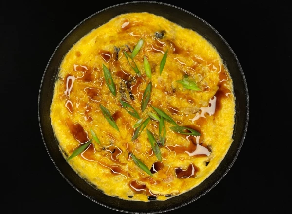 Запечённый рис терияки с морепродуктами 