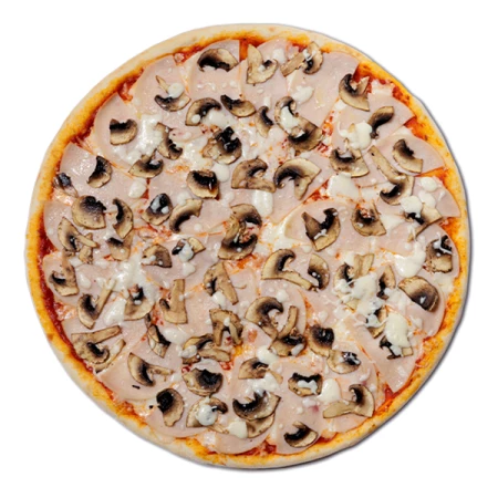 С грибами и ветчиной