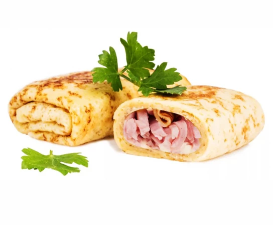 Блинчики с ветчиной и сыром