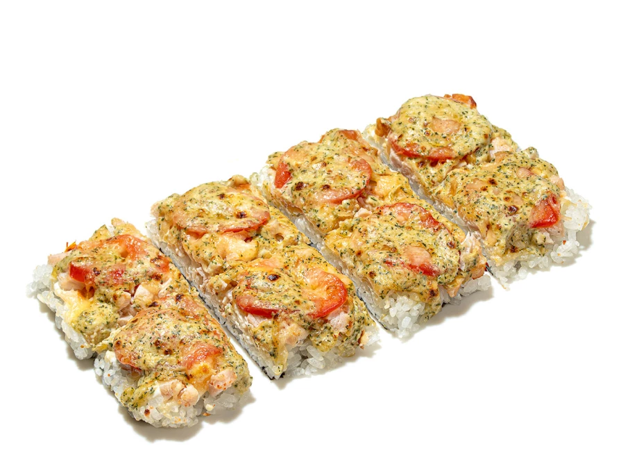 Японская пицца с курицей