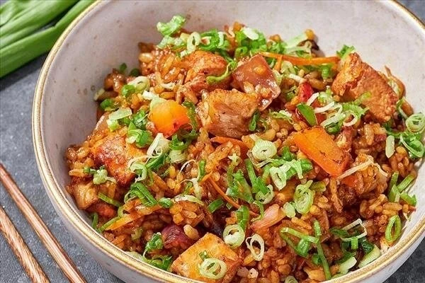 Тяхан с курицей