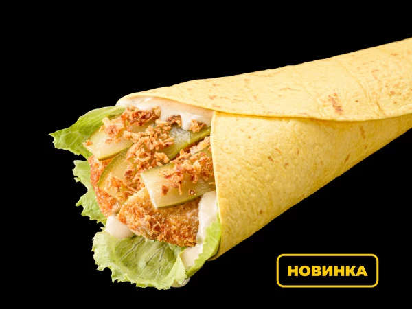 Чикен ролл с грибным соусом