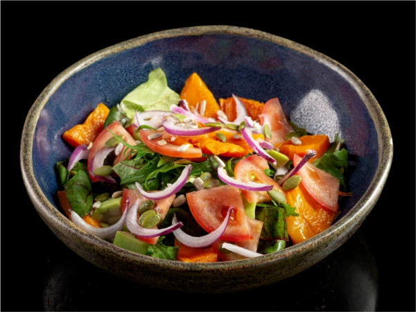 Салат с печеной тыквой