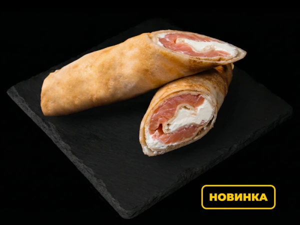 Блинчики со сливочным сыром и лососем 