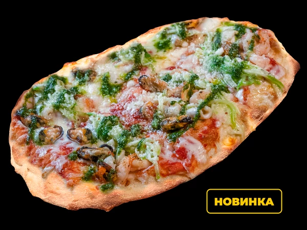 Пицца римская с морепродуктами