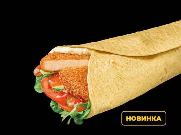 Фреш ролл с котлетой из креветки