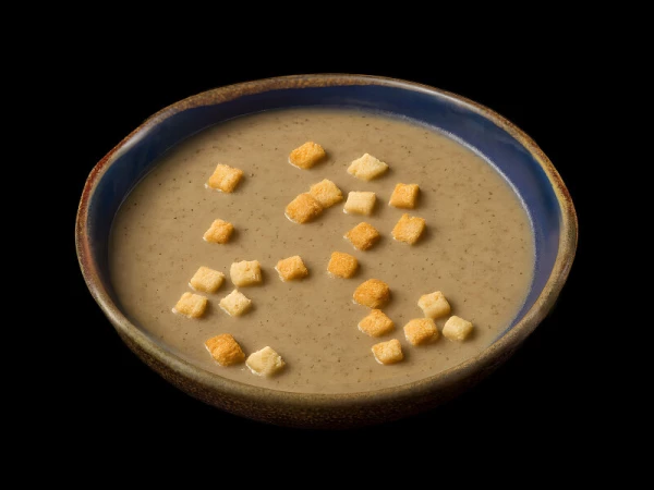 Крем-суп с сыром и грибами