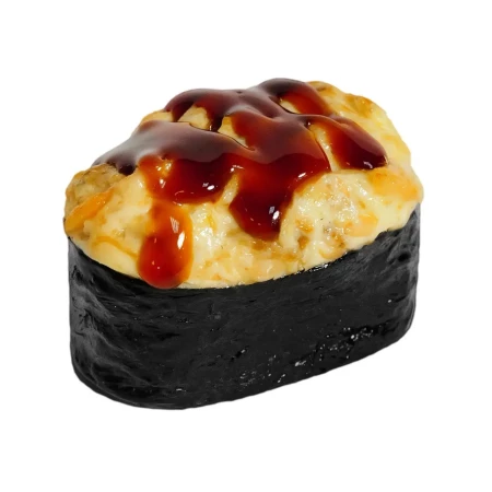 Гункан с лососем терияки и соусом унаги