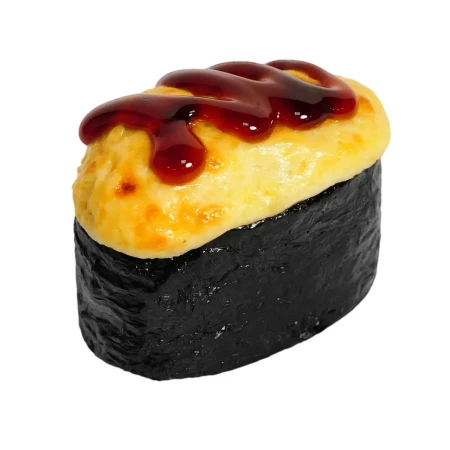 Гункан сырный и соус унаги