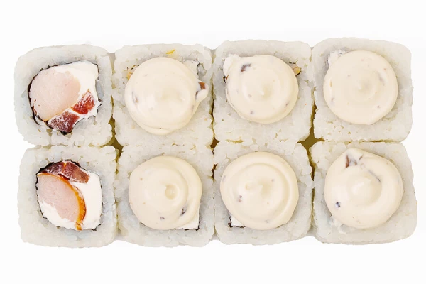 Ролл под грибным соусом 