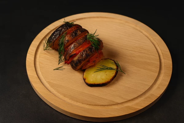 Картофель с беконом