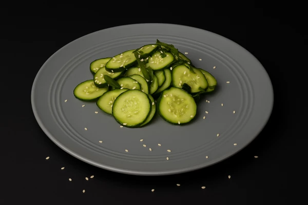 Салат кисло-сладкий огурец