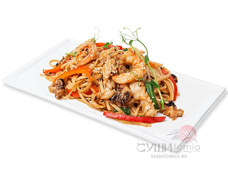 Удон с морепродуктами