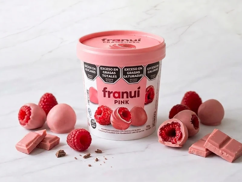 Малина Franui Pink в белом и малиновом шоколаде