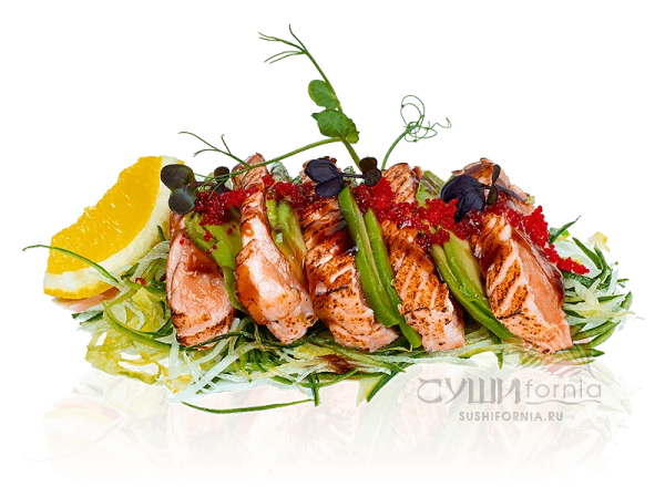 Сашими опаленный лосось