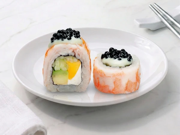 Ролл с манго и креветкой