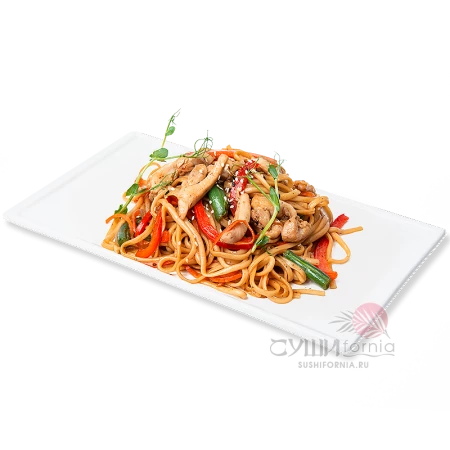 Удон с курицей
