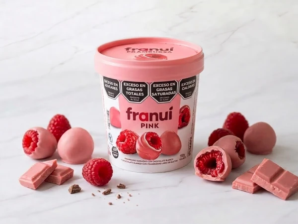 Малина Franui Pink в белом и малиновом шоколаде