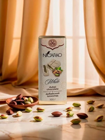 Шоколад "Дубайский" в белом шоколаде, 100гр