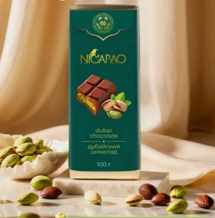 Дубайский шоколад NICARAO, 100 гр