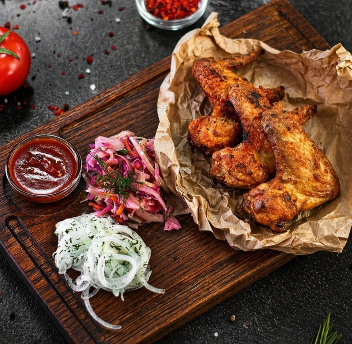 Шашлык из куриных крылышек